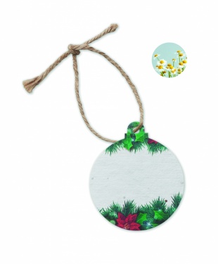 Logo trade corporate gift photo of: Seed paper Xmas ornament