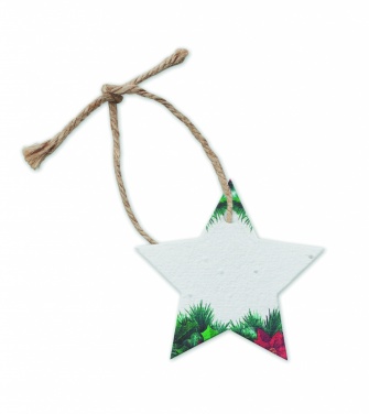 Logotrade promotional item picture of: Seed paper Xmas ornament