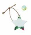 Seed paper Xmas ornament, White