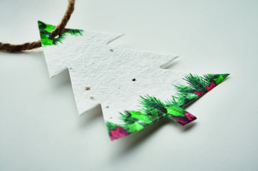 Logotrade promotional item image of: Seed paper Xmas ornament