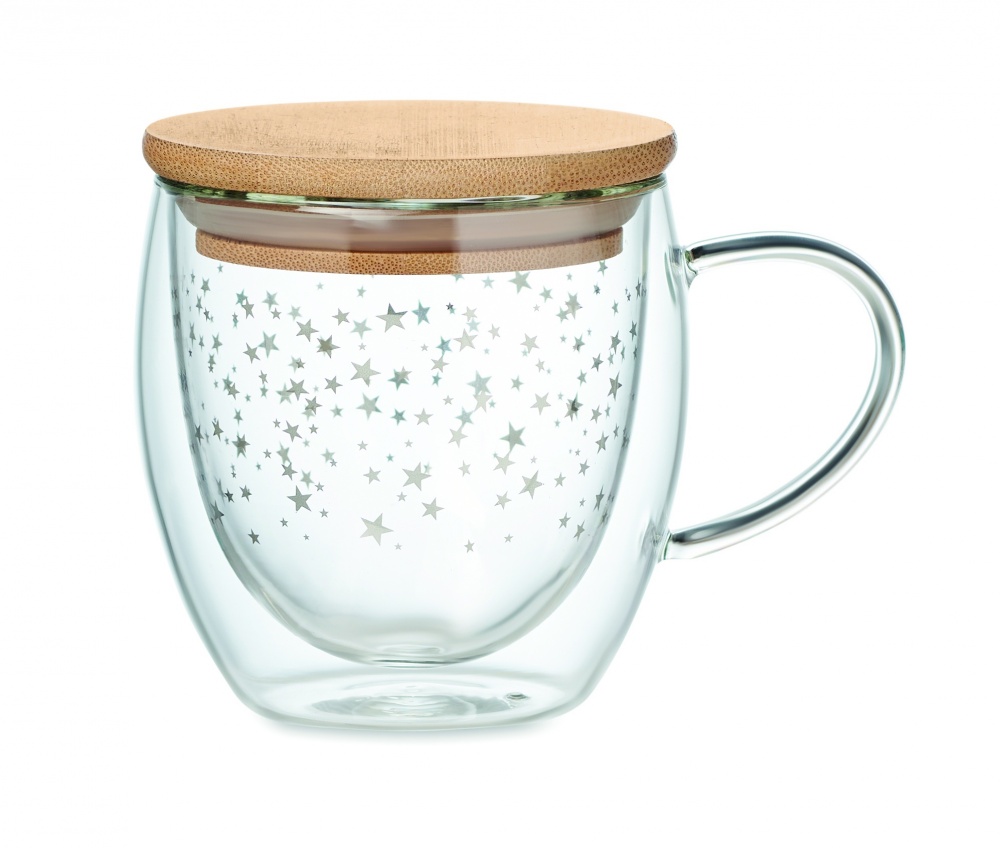 Logo trade promotional merchandise photo of: Double wall borosilicate mug