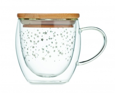 Logo trade promotional merchandise photo of: Double wall borosilicate mug