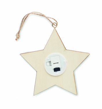 Logotrade promotional gifts photo of: MDF star with light