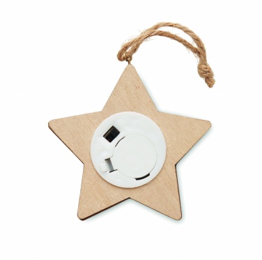 Logotrade advertising products photo of: Wooden weed star with lights