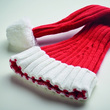 Logo trade business gift photo of: Long Christmas knitted beanie