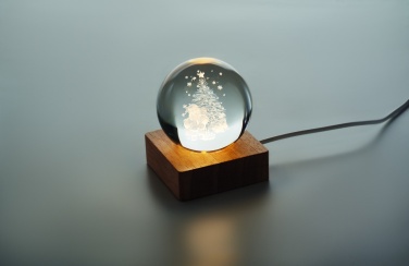 Logo trade promotional item photo of: Christmas LED crystal ball