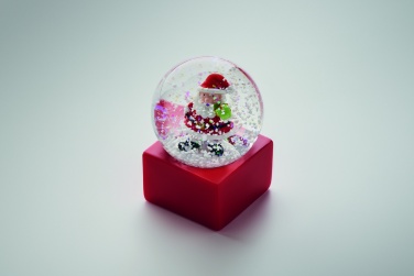 Logo trade promotional giveaways image of: Small snow ball glass ornament