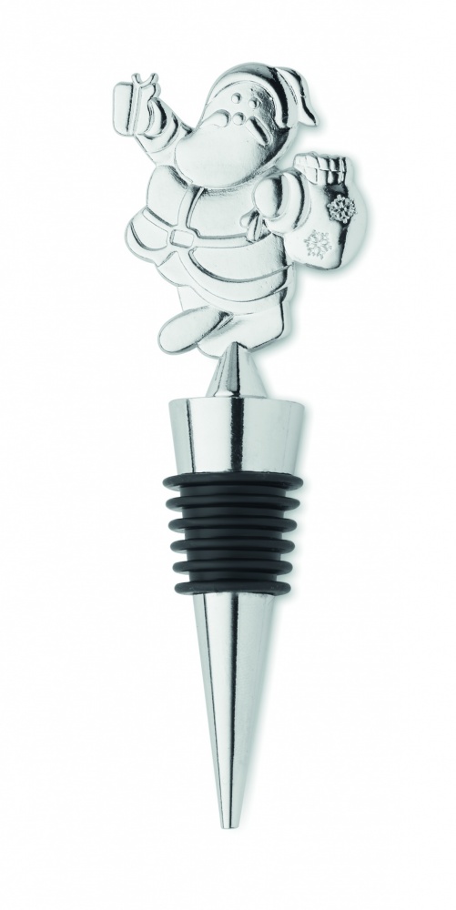 Logo trade promotional gifts image of: Bottle stopper Christmas motif