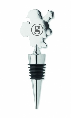 Logo trade promotional giveaways picture of: Bottle stopper Christmas motif