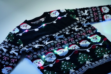 Logo trade promotional gift photo of: Christmas LED sweater S/M