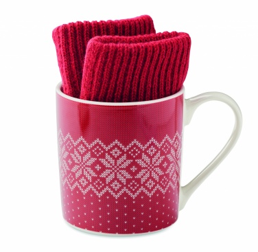 Logotrade corporate gift picture of: Winter gift mug and gloves set