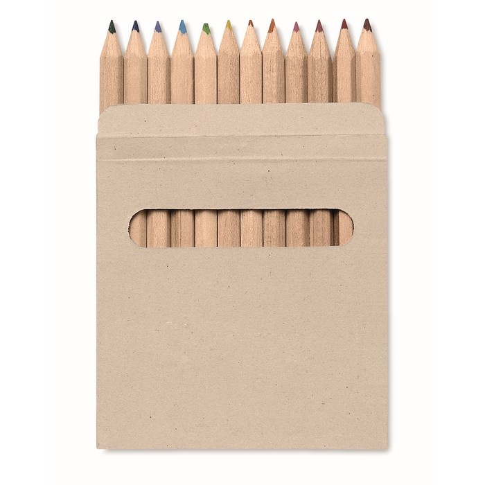 Logotrade business gifts photo of: 12 coloured pencils set