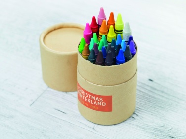 Logo trade promotional products image of: 30 wax crayons