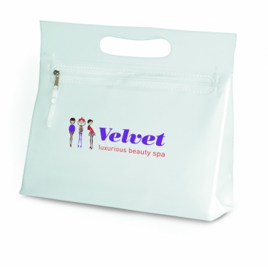 Logo trade promotional giveaways picture of: Transparent cosmetic pouch