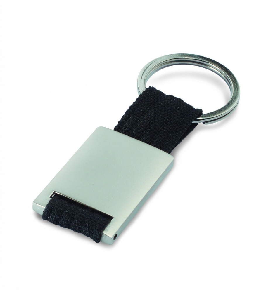 Logo trade corporate gifts picture of: Metal rectangular key ring Espoo