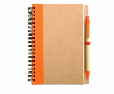 Logotrade promotional giveaway image of: B6 recycled notebook with pen