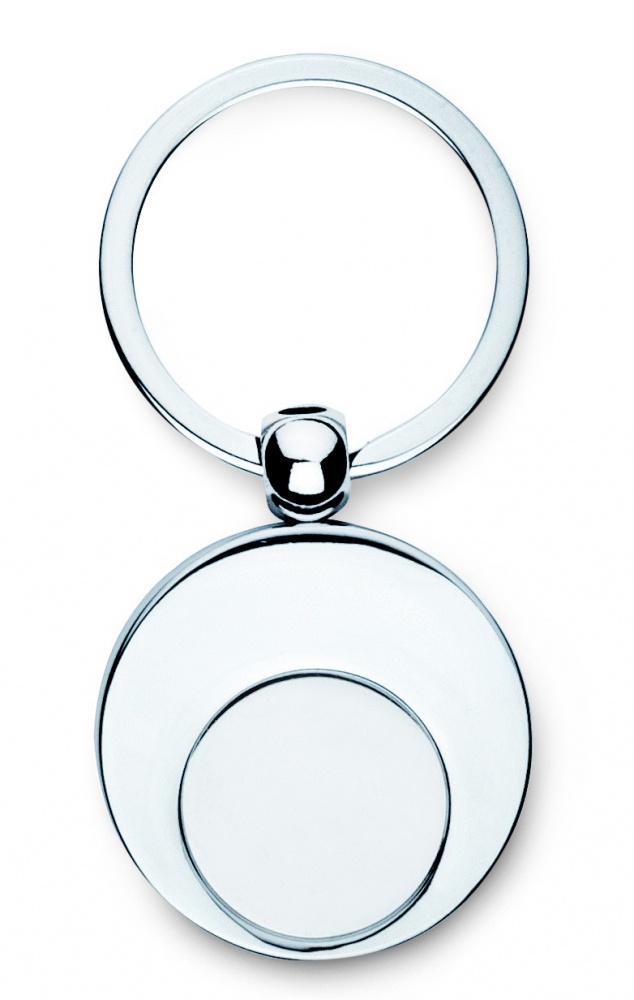 Logo trade promotional item photo of: Metal key ring with token