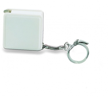 Logo trade promotional merchandise image of: Key ring w/ flexible ruler 1m