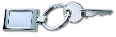 Logo trade corporate gifts image of: Metal key ring Turku