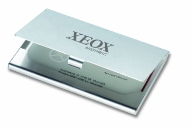 Logo trade business gift photo of: Aluminium business card holder