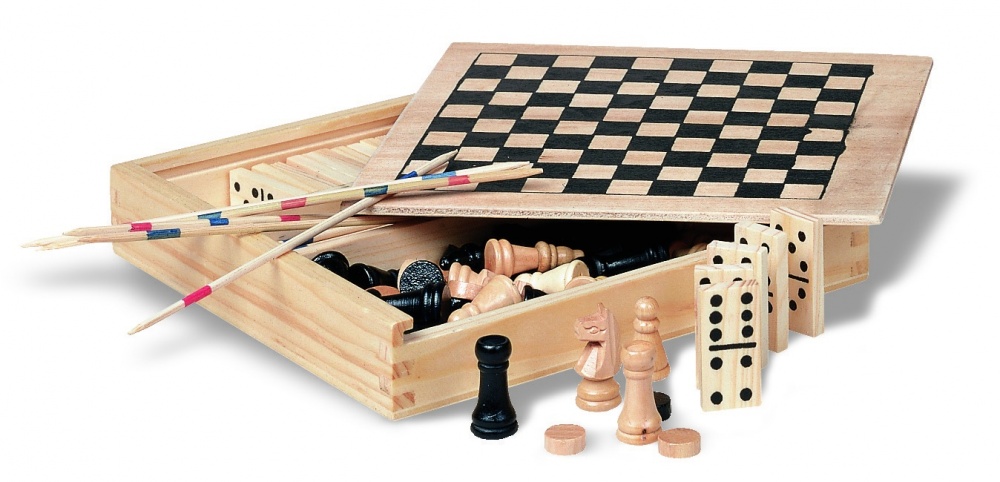 Logotrade promotional merchandise picture of: 4 games in wooden box