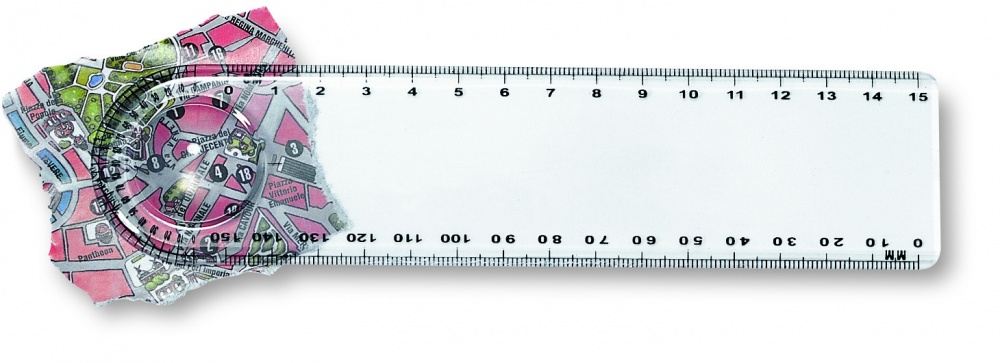 Logotrade promotional gift image of: Ruler with magnifier