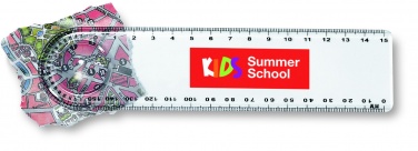 Logo trade promotional gifts image of: Ruler with magnifier