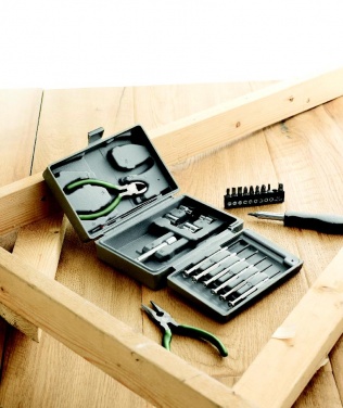 Logo trade promotional merchandise photo of: Foldable 25 piece tool set