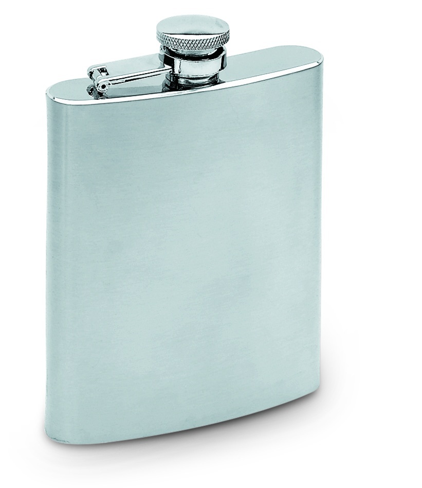 Logo trade promotional items image of: Slim hip flask 200ml