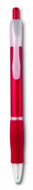 Logo trade promotional items picture of: Ball pen with rubber grip