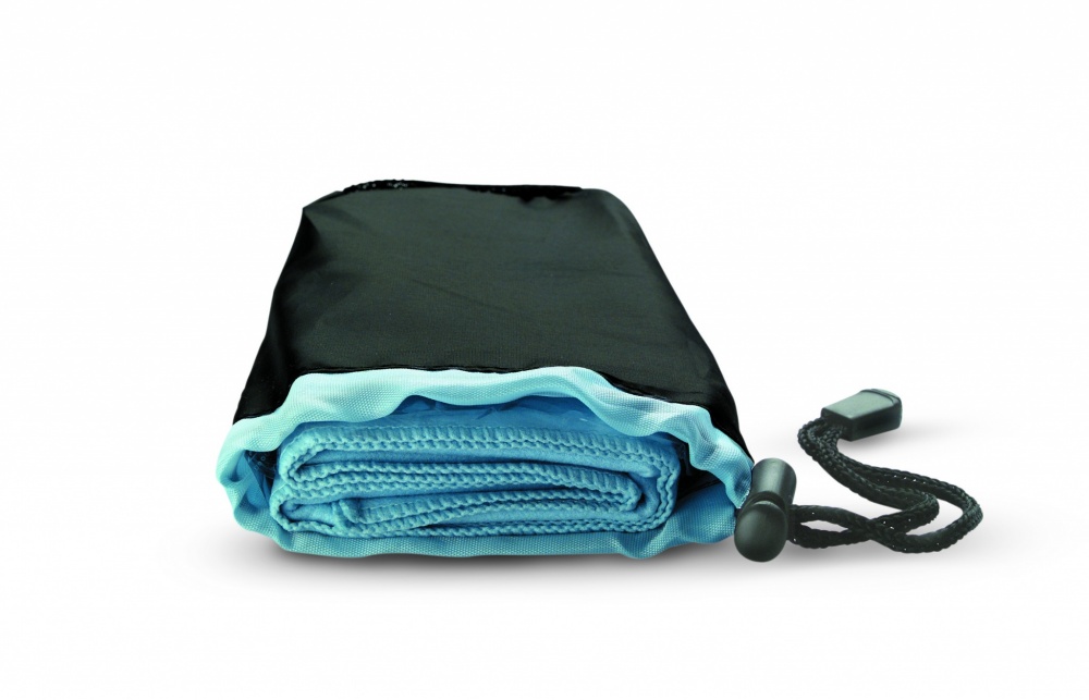 Logo trade business gift photo of: Sport towel in nylon pouch