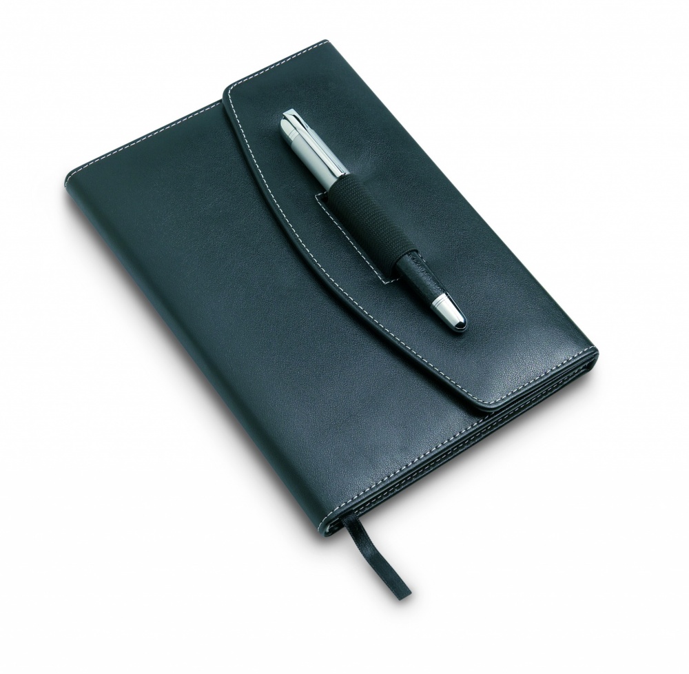 Logo trade promotional gifts image of: A5 notebook portfolio with pen