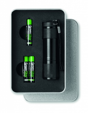 Logotrade promotional merchandise image of: LED torch in tin box