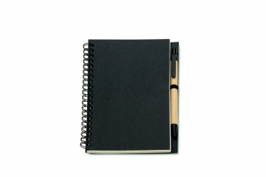 Logo trade promotional merchandise image of: B6 Recycled notebook with pen