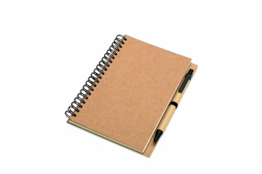 Logo trade advertising products image of: B6 Recycled notebook with pen