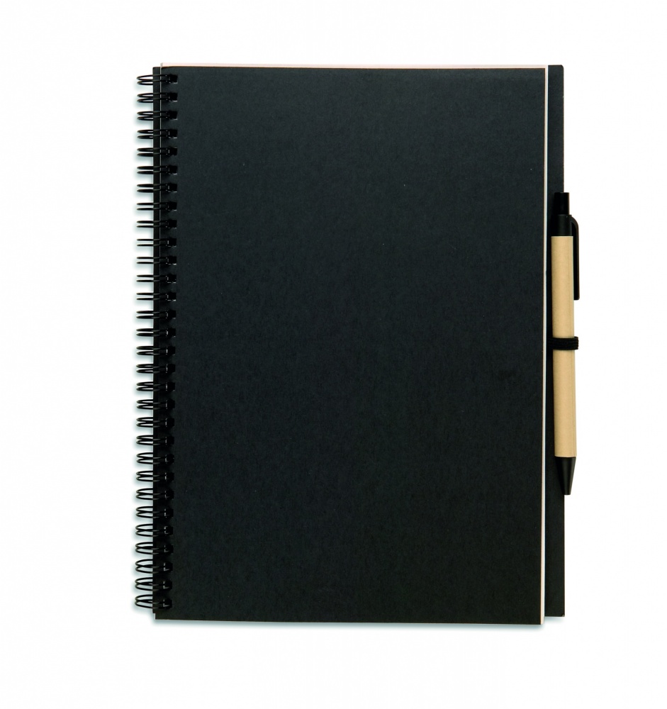 Logotrade promotional product image of: Recycled notebook with pen