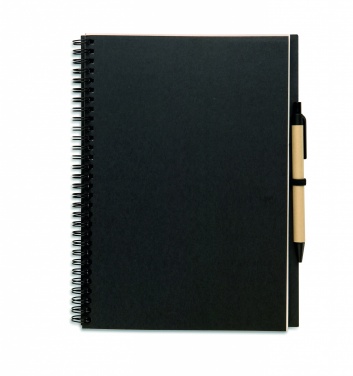 Logo trade corporate gifts image of: Recycled notebook with pen