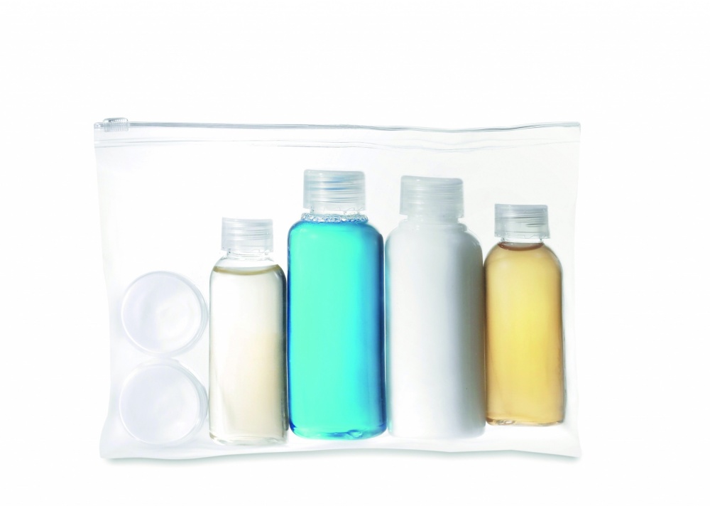 Logo trade promotional gift photo of: Travelling pouch with bottles