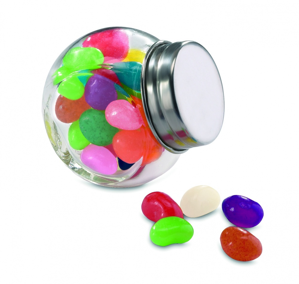 Logotrade advertising products photo of: Glass jar with jelly beans