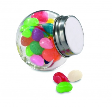 Logo trade promotional items image of: Glass jar with jelly beans