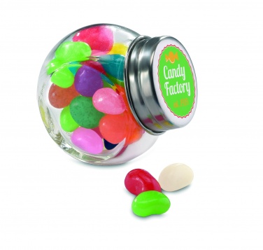 Logo trade promotional gifts image of: Glass jar with jelly beans