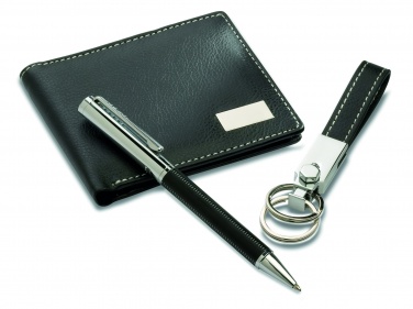 Logotrade promotional gift picture of: Ball pen key ring and wallet