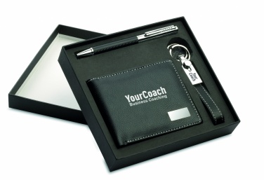 Logo trade promotional merchandise photo of: Ball pen key ring and wallet Lappeenranta