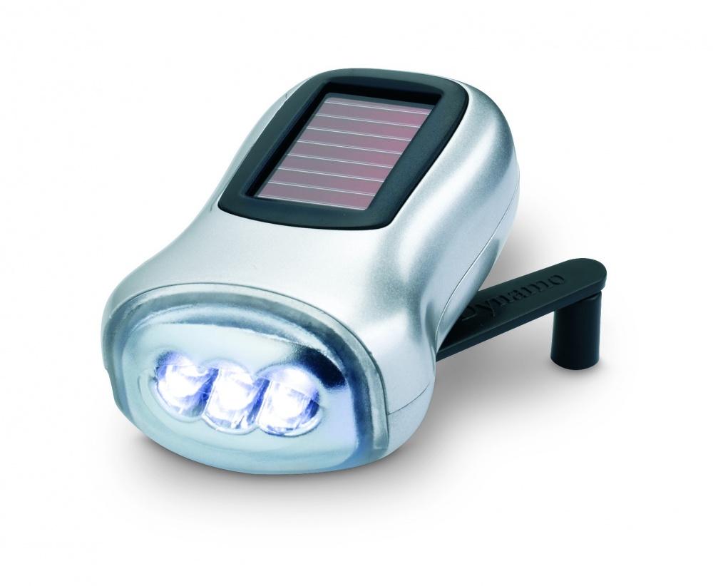 Logotrade corporate gift image of: Dual powered dynamo torch