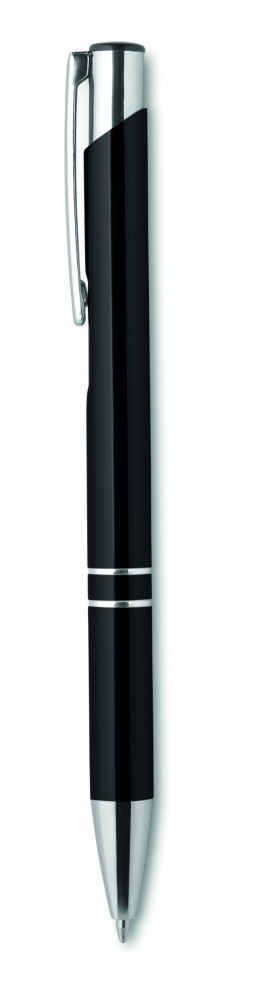 Logo trade promotional gift photo of: Push button pen with black ink