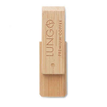 Logo trade promotional giveaway photo of: Bamboo USB    16GB