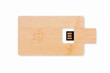 Logo trade advertising products image of: 16GB bamboo casing USB