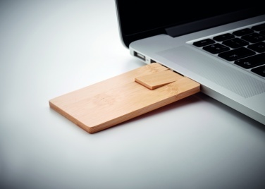 Logo trade corporate gift photo of: 16GB bamboo casing USB