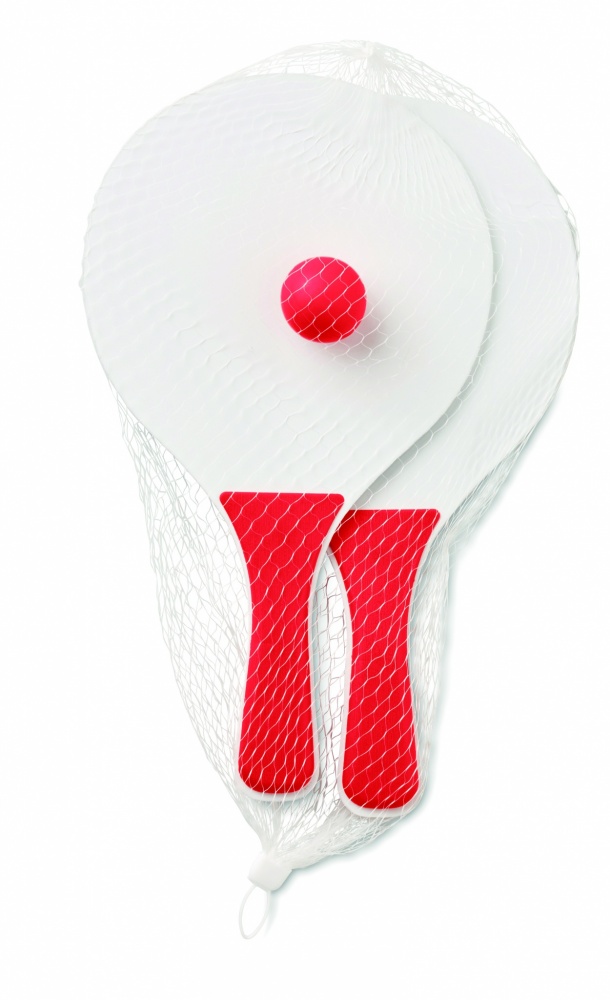 Logo trade promotional products image of: Small Beach tennis set