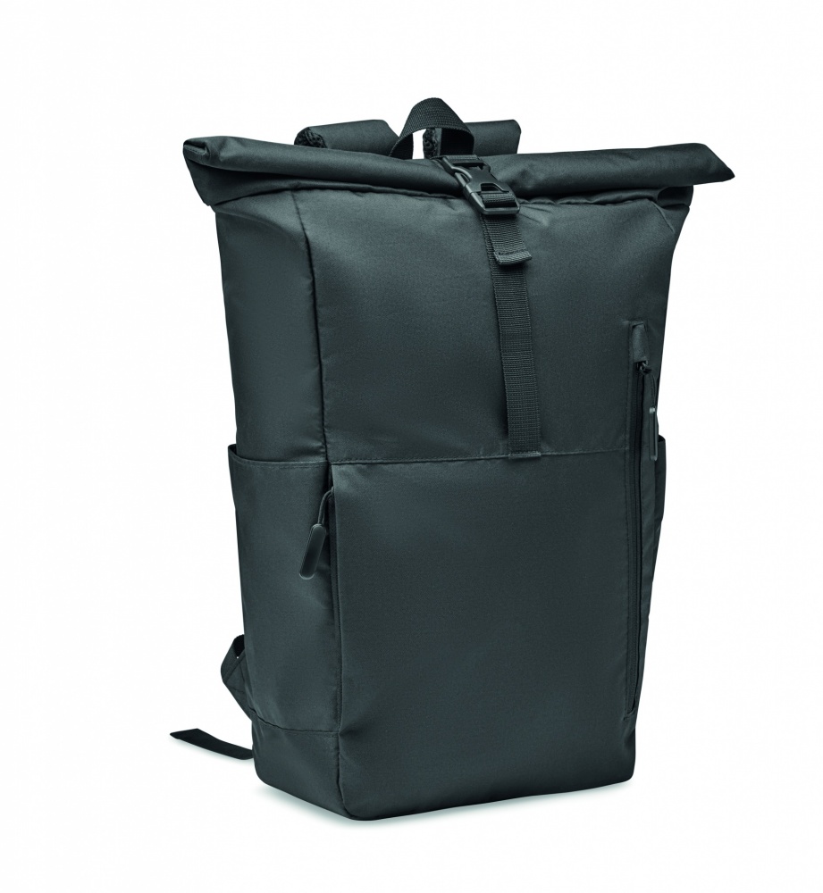 Logotrade advertising product image of: 300D RPET rolltop backpack